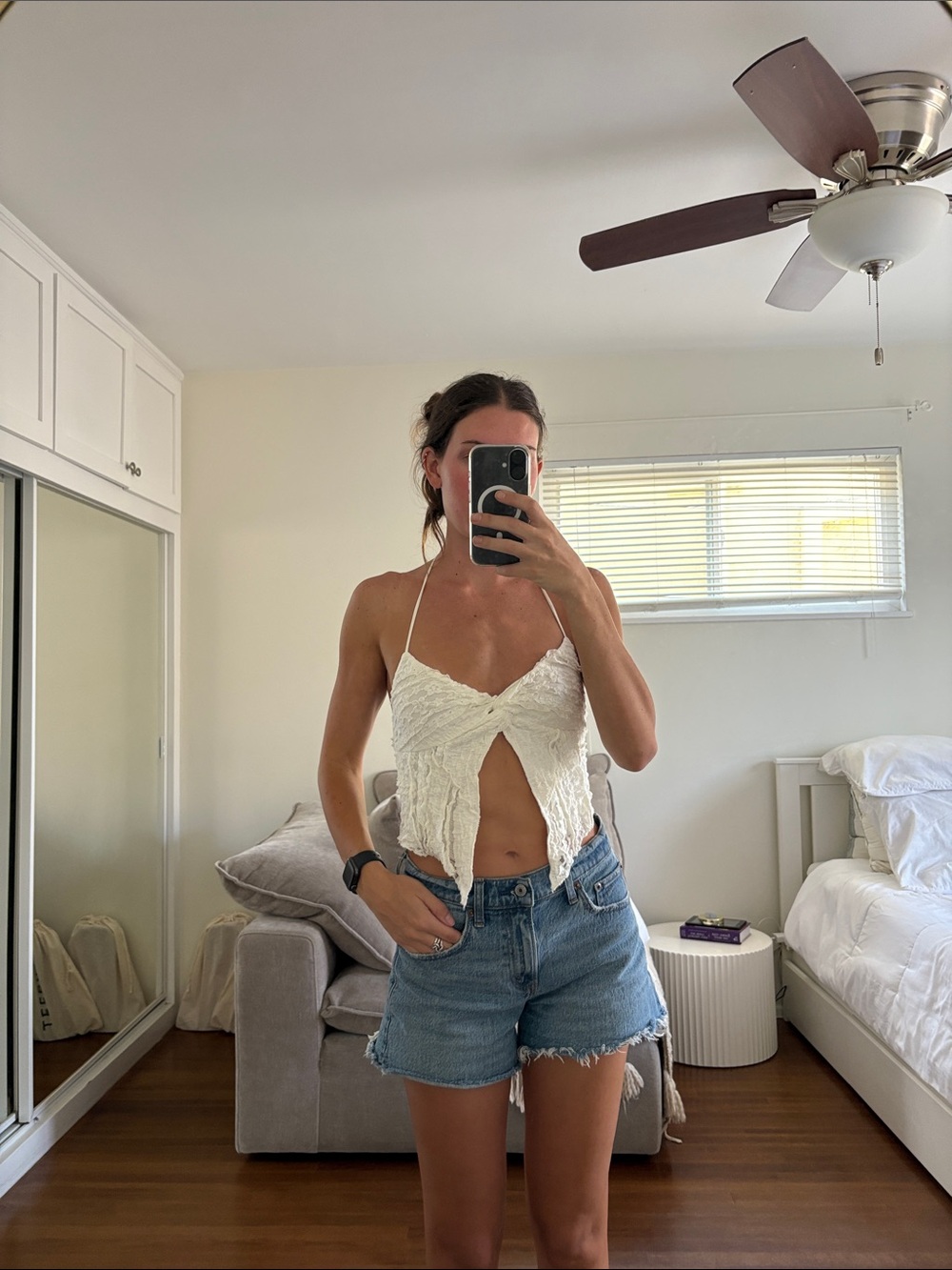 Princess Polly White Lace Halter Crop Top
